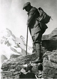 Conan Doyle on a mountain